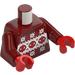 LEGO Dark Red Spider-Man with Christmas Jumper Minifig Torso (973 / 76382)