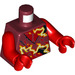 LEGO Dark Red Spinjitzu Burst Kai Minifig Torso (973 / 76382)