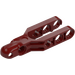 LEGO Donkerrood Schorsing Arm met Kogelgewricht en Open Vork (57515 / 64872)