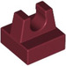 LEGO Dark Red Tile 1 x 1 with Clip (No Cut in Center) (2555 / 12825)