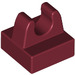 LEGO Dark Red Tile 1 x 1 with Clip (No Cut in Center) (2555 / 12825)