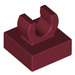LEGO Dark Red Tile 1 x 1 with Clip (Raised &quot;C&quot;) (15712 / 44842)