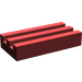 LEGO Dark Red Tile 1 x 2 Grille (without Bottom Groove)