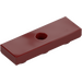 LEGO Dark Red Tile 1 x 3 Inverted with Hole (35459)