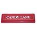 LEGO Dark Red Tile 1 x 4 with CANDY LANE Sticker (2431)