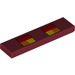 LEGO Rouge foncé Tuile 1 x 4 avec Magma Cube Eyes (29912 / 77299)