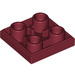LEGO Donkerrood Tegel 2 x 2 Omgekeerd (11203)