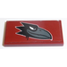 LEGO Dark Red Tile 2 x 4 with Raven (right) Sticker (87079)