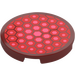 LEGO Dark Red Tile 3 x 3 Round with Red Hexagons (67095 / 100384)