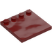 LEGO Dark Red Tile 4 x 4 with Studs on Edge (6179)