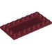 LEGO Dark Red Tile 4 x 8 Inverted (83496)