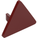 LEGO Dark Red Triangular Sign with Split Clip (30259 / 39728)