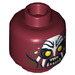 LEGO Dark Red Uruk-Hai Minifigure Head (Recessed Solid Stud) (3626 / 10756)