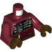 LEGO Dark Red Weazel Minifig Torso (973 / 76382)