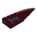 LEGO Dark Red Wedge 12 x 3 x 1 Double Rounded Right with Dark Gray Hinge Panel and Latches Sticker (42060)