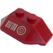 LEGO Rosso scuro Cuneo 2 x 4 Triplo con Barcode Adesivo (47759)