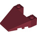 LEGO Dark Red Wedge 4 x 4 with Stud Notches (93348)