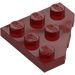 LEGO Dark Red Wedge Plate 3 x 3 Corner (2450)