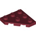 LEGO Dark Red Wedge Plate 3 x 3 Corner (2450)