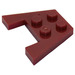 LEGO Rouge foncé Coin assiette 3 x 4 sans encoches pour tenons (4859)