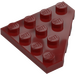 LEGO Rosso scuro Cuneo Piastra 4 x 4 Angolo (30503)