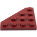 LEGO Donkerrood Wig Plaat 4 x 4 Hoek (30503)