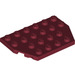 LEGO Dark Red Wedge Plate 4 x 6 without Corners (32059 / 88165)