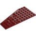 LEGO Mørkerød Kile Plade 6 x 12 Vinge Højre (30356)