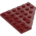 LEGO Dark Red Wedge Plate 6 x 6 Corner (6106)