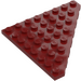 LEGO Dark Red Wedge Plate 8 x 8 Corner (30504)