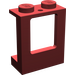 LEGO Dunkelrot Fenster Rahmen 1 x 2 x 2 mit 2 Löchern unten (2377)