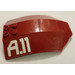 LEGO Dark Red Windscreen 6 x 8 x 2 Curved with &#039;A.11&#039; Sticker (41751)