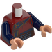 LEGO Mørkerød Wong med Mørkerød Robe og Dark Blå Ben Minifig Torso (973 / 76382)