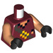 LEGO Dark Red Zombie Hunter Minifig Torso (973 / 76382)