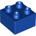 LEGO Donker Koningsblauw Duplo Steen 2 x 2 (3437 / 89461)