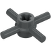 LEGO Dark Stone Gray Axle Connector Hub with 4 Bars Reinforced (68888)