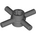 LEGO Dark Stone Gray Axle Connector Hub with 4 Bars Reinforced (68888)