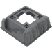 LEGO Dark Stone Gray Baseplate 16 x 16 Mountain with 10 x 10 Hole (53588)