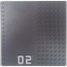 LEGO Dark Stone Gray Baseplate 16 x 16 with Driveway with &#039;02&#039; Sticker (30225 / 51595)