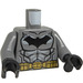LEGO Dark Stone Gray Batman Torso with Black Logo, Gold Belt and Black Hands (973 / 76382)