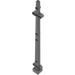 LEGO Tumma kivenharmaa Vene Mast 2 x 2 x 20 sivulle kohdistettu &quot;x&quot;-muotoinen akselinreikä (48002 / 65446)