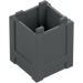 LEGO Dark Stone Gray Box 2 x 2 x 2 Crate (61780)