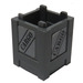 LEGO Dark Stone Gray Box 2 x 2 x 2 Crate with Cargo (All Sides) Sticker (61780)