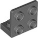 LEGO Dark Stone Gray Bracket 1 x 2 - 2 x 2 Up (99207)