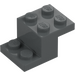 LEGO Dark Stone Gray Bracket 2 x 3 with Plate and Step without Bottom Stud Holder (18671)