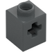 LEGO Dark Stone Gray Brick 1 x 1 with Axle Hole (73230)