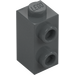 LEGO Dark Stone Gray Brick 1 x 1 x 1.6 with Two Side Studs (32952)