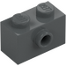 LEGO Dark Stone Gray Brick 1 x 2 with 1 Stud on Side (86876)