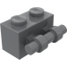 LEGO Dunkles Steingrau Backstein 1 x 2 mit Griff (30236)