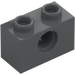 LEGO Dark Stone Gray Brick 1 x 2 with Hole (3700)